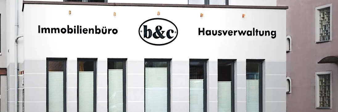 Das Firmengebäude von b&c Immobilien